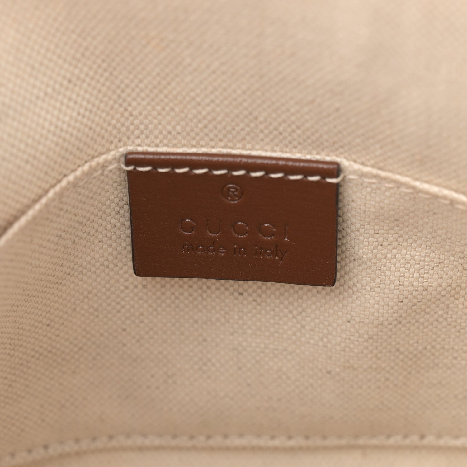 Gucci GG Supreme Monogram Azalea Calfskin Mini Horsebit 1955 Top Handle Bag Beige Ebony Brown Sugar 6 of 10