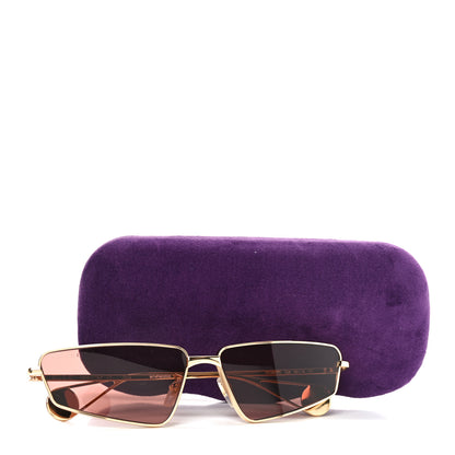 Gucci Metal Cat Eye Sunglasses GG0537S Gold Red 7 of 7