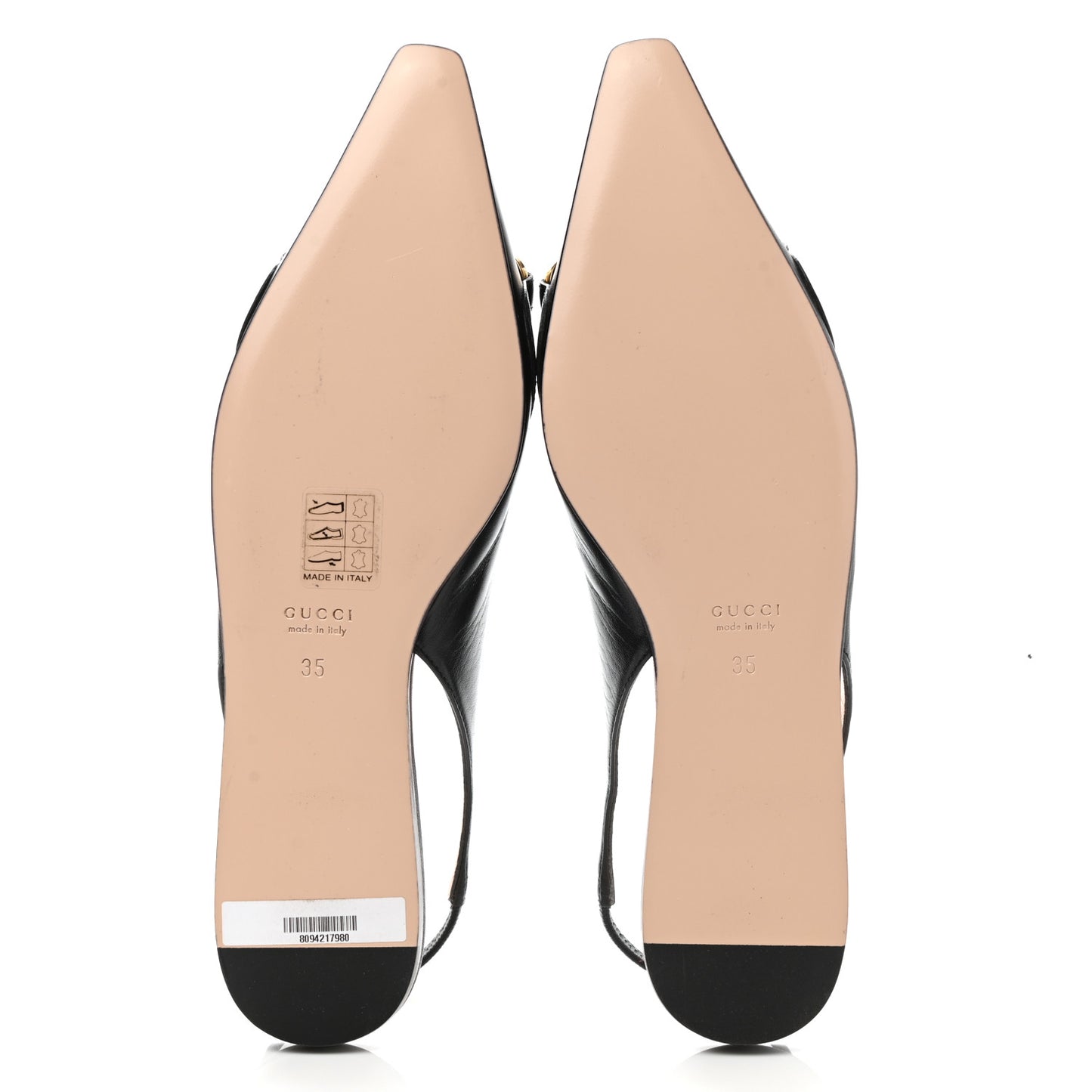 Malaga Kid Nappa Zumi Slingback Flats 35 Black