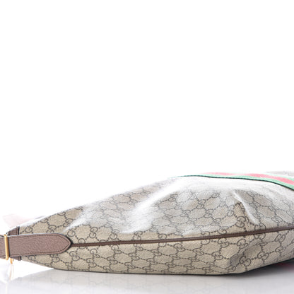 Gucci GG Supreme Monogram Web Ophidia Half Moon Hobo Brown 8 of 10