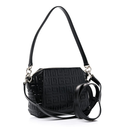 Givenchy Calfskin Logo Embossed XS Antigona 4G Black 3 of 10