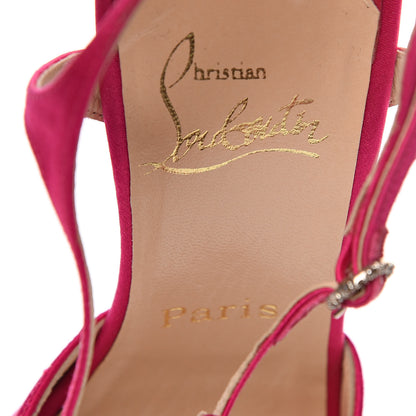 Christian Louboutin Satin T Strap 100 Pumps 37.5 7 of 7