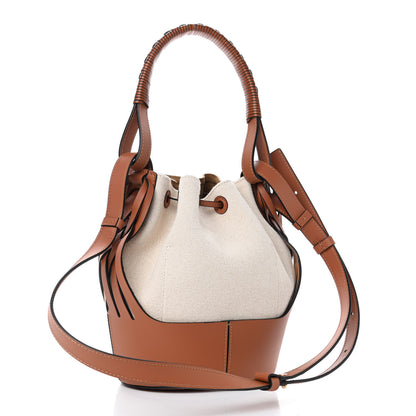 Loewe Canvas Calfskin Small Balloon Bag Ecru Tan 2 of 4