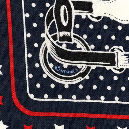Hermes Cashmere Silk Coaching Bandana Scarf 55 4 of 5