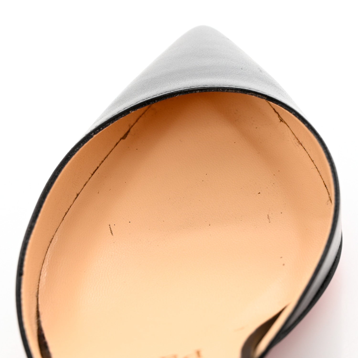 Christian Louboutin Kid Sharka 45 Slingback Pumps 38.5 Black 9 of 9