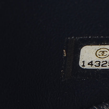 Chanel Caviar Quilted Jumbo Double Flap Dark Blue 7 of 9
