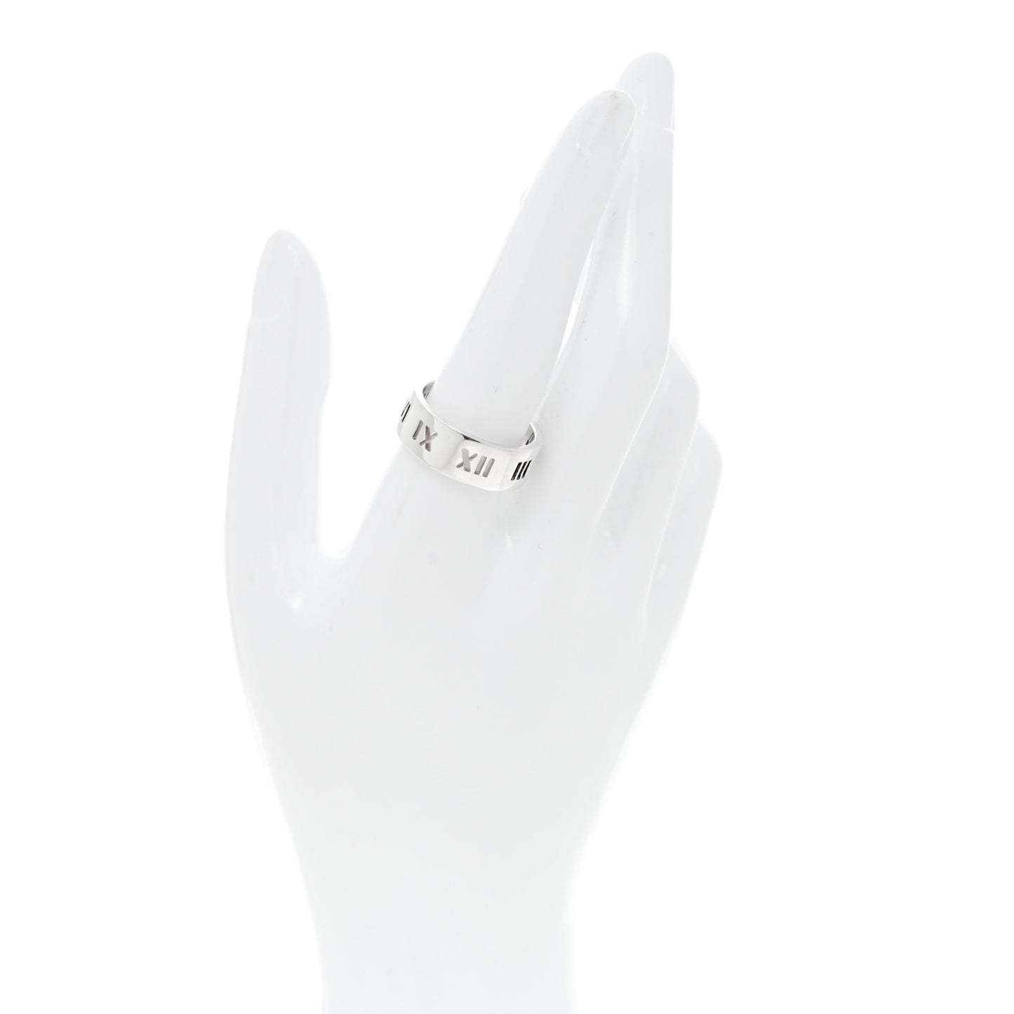 Sterling Silver Wide Atlas Pierced Ring 61 9.5