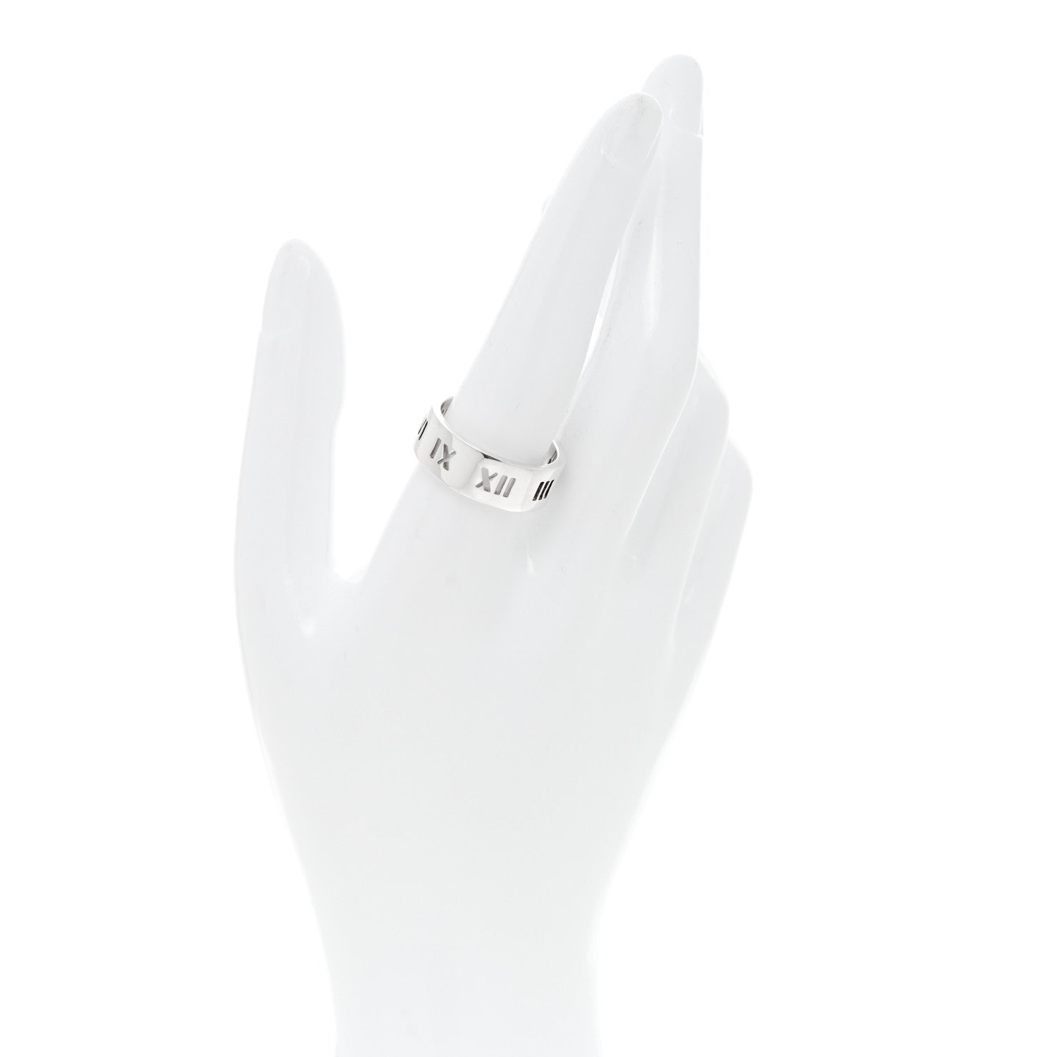 Tiffany Sterling Silver Wide Atlas Pierced Ring 61 9.5 2 of 4