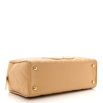 Chanel Caviar Quilted Small Bowler Beige 4 of 10