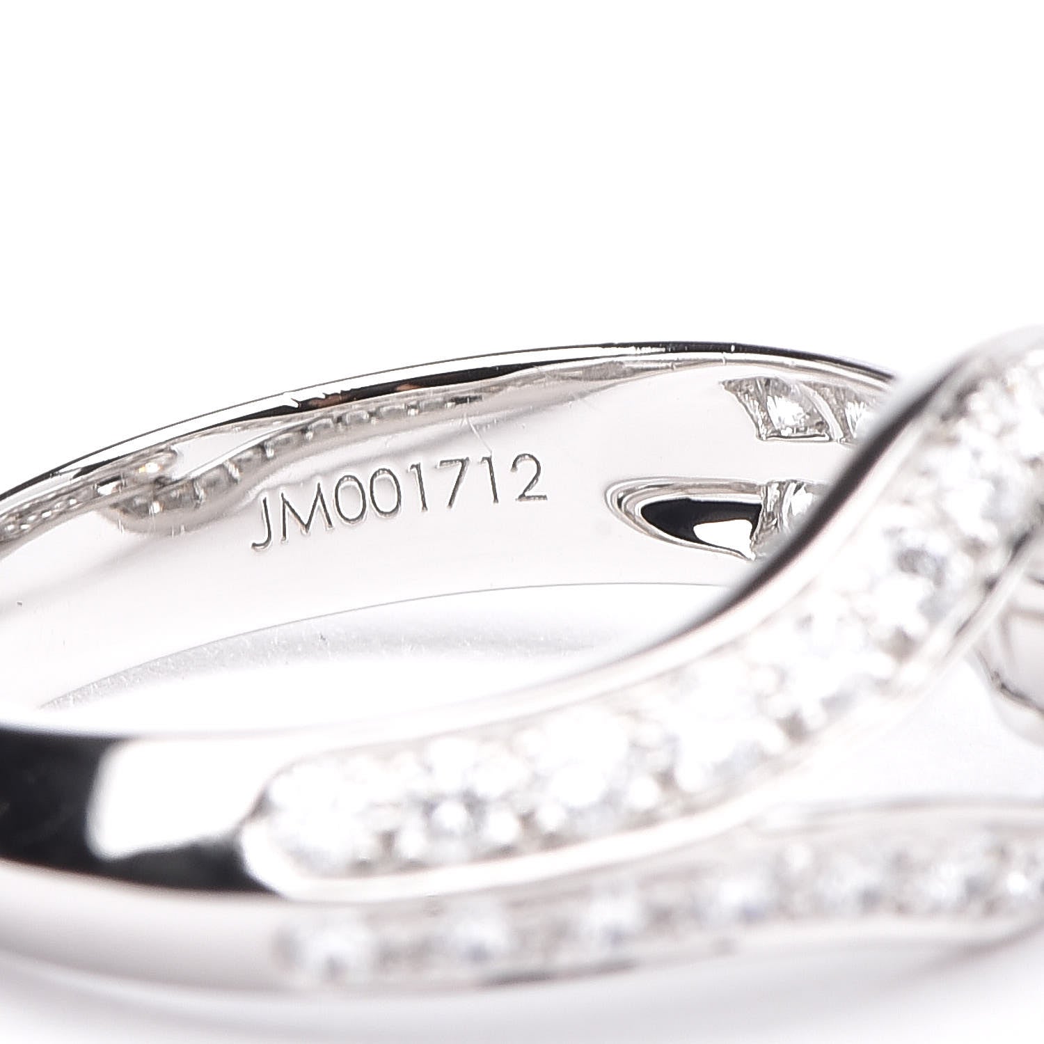 Van Cleef & Arpels Platinum Diamond .30ct Couture Solitaire Ring 50/5.25 11 of 17