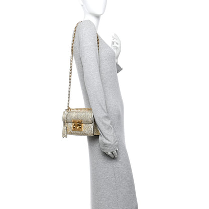 Gucci Galassia Small Padlock Shoulder Bag Platino 2 of 12