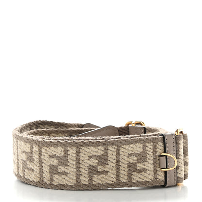 Fendi Chenille Vitello King FF Adjustable Strap You Tortora Nuvola 2 of 5