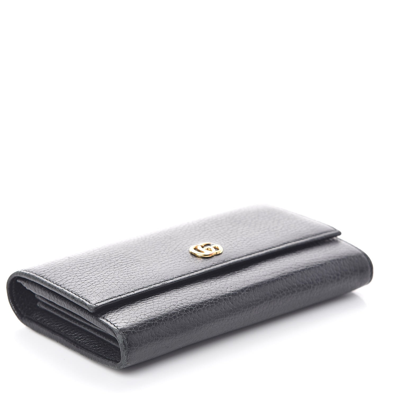 Gucci Dollar Calfskin GG Marmont Continental Wallet Black 4 of 6