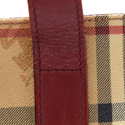 Burberry Haymarket Check Tote Red 10 of 13