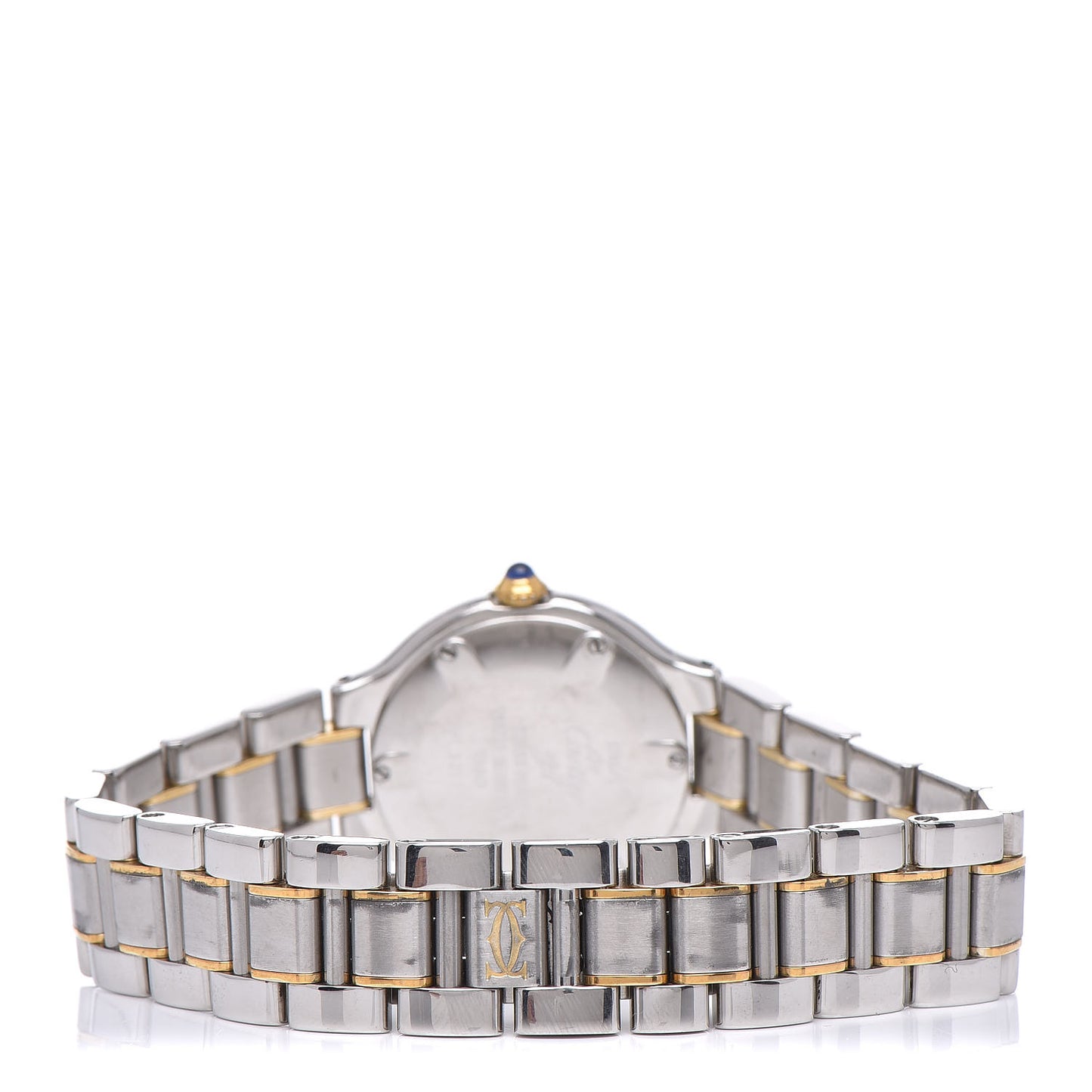 Stainless Steel 18K Yellow Gold 28mm Must De 21 Quartz Watch