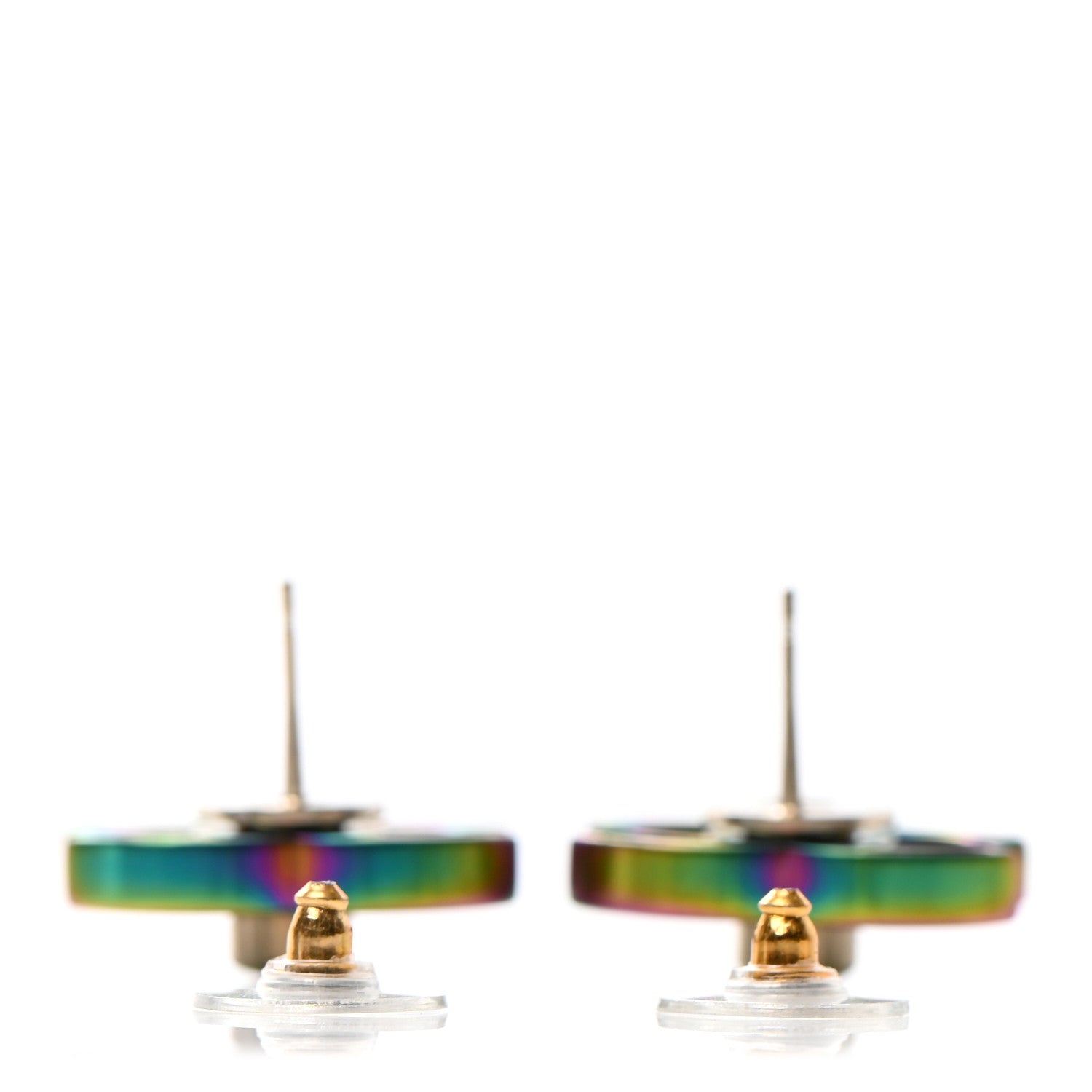 Chanel Metal CC Turnlock Interchangeable Earrings Gold 4 of 7