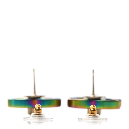 Chanel Metal CC Turnlock Interchangeable Earrings Gold 4 of 7