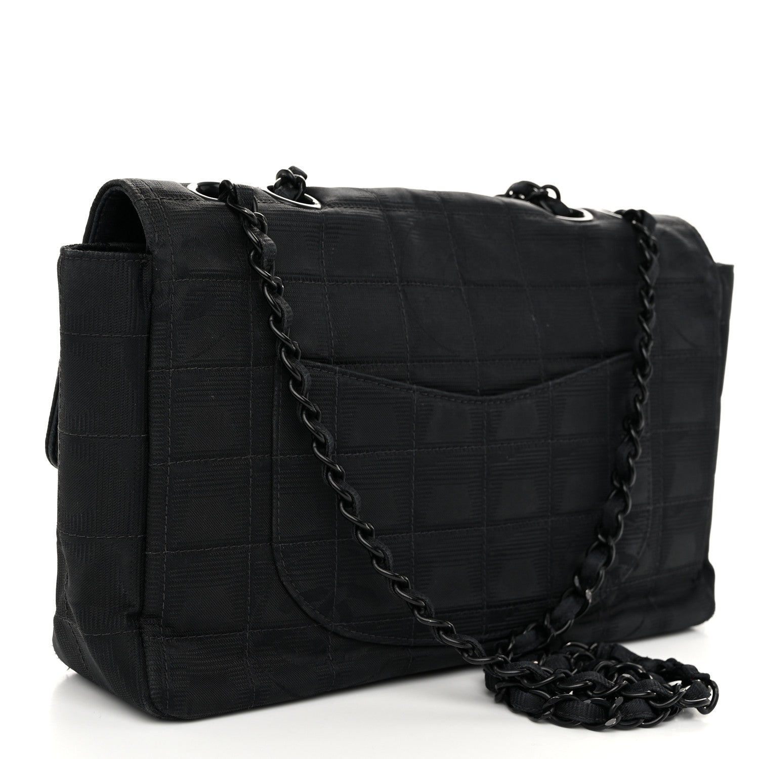 Chanel Nylon Medium Travel Flap Black 3 of 11