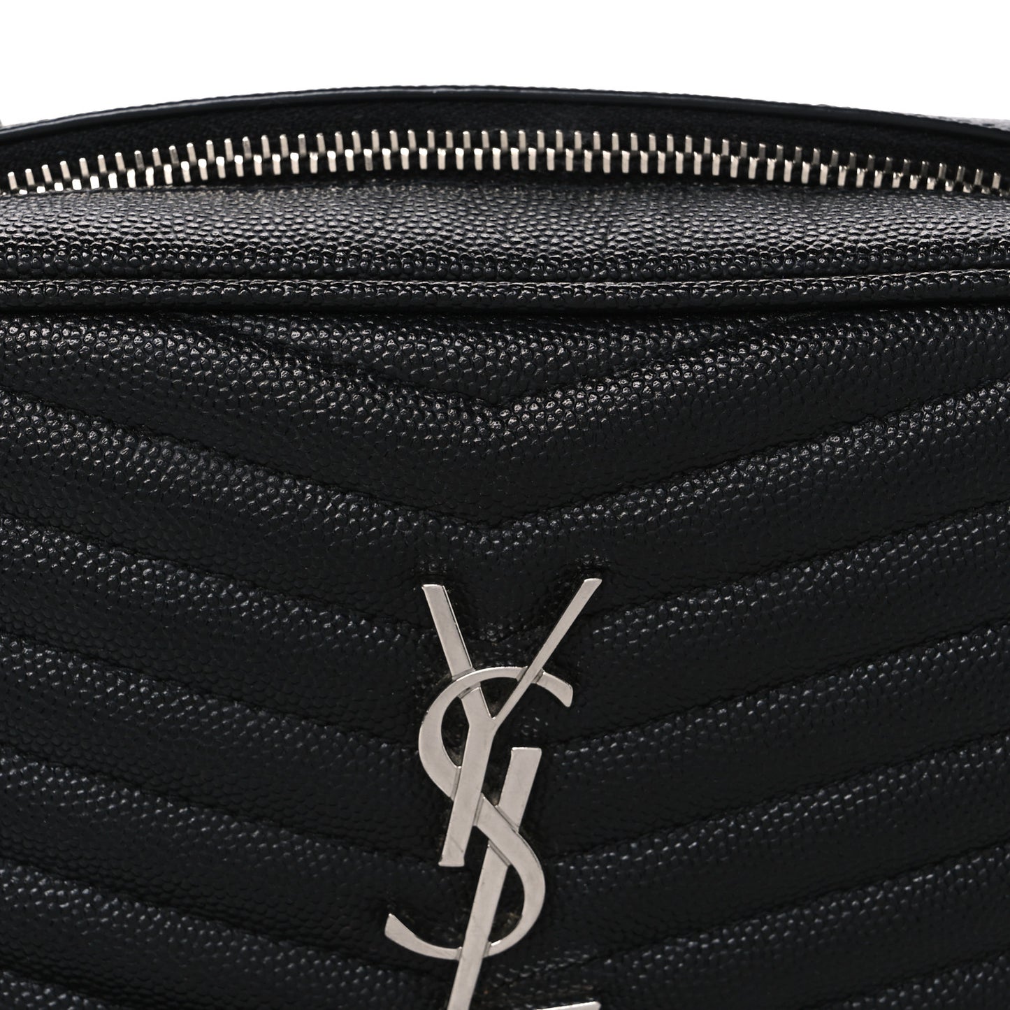 Grain De Poudre Matelasse Monogram Mini Lou Camera Bag Black