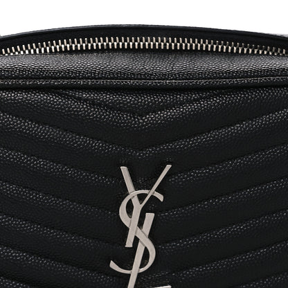 Saint Laurent Grain De Poudre Matelasse Monogram Mini Lou Camera Bag Black 7 of 10