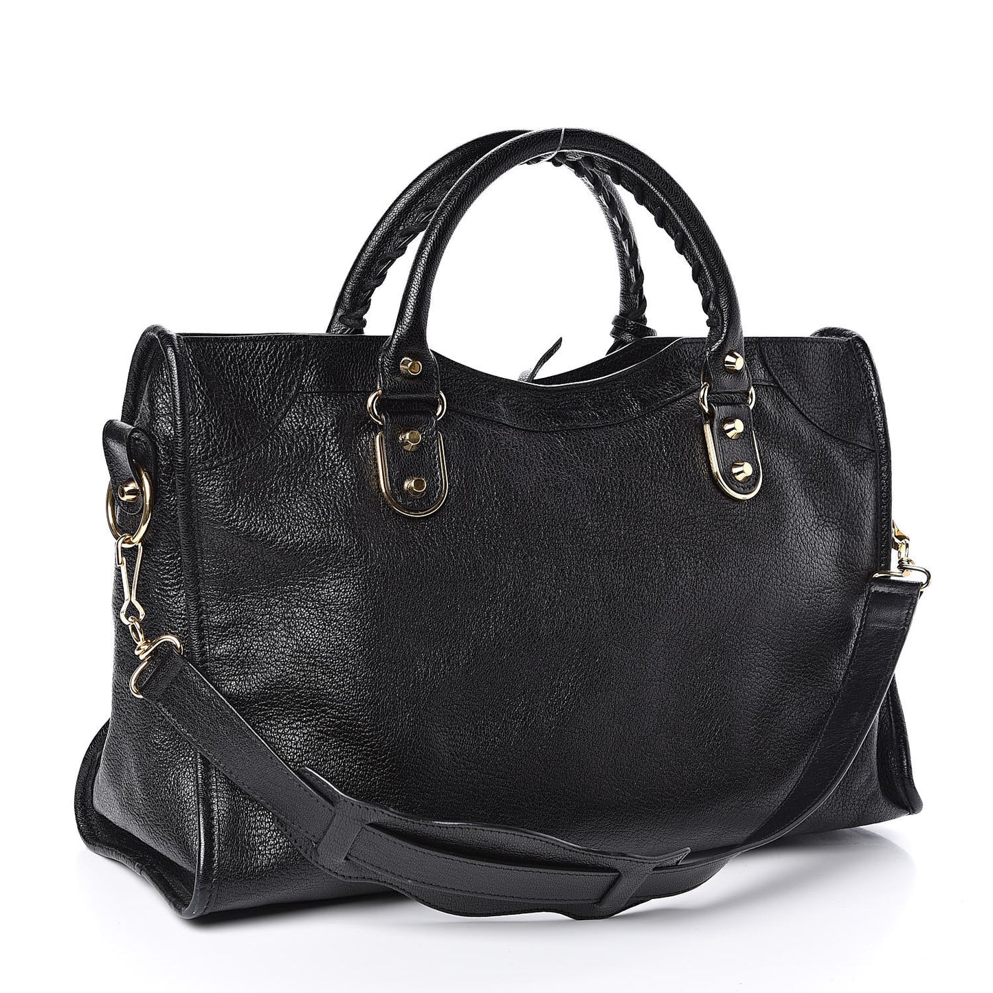 Chevre Gold Metallic Edge Hardware City Black