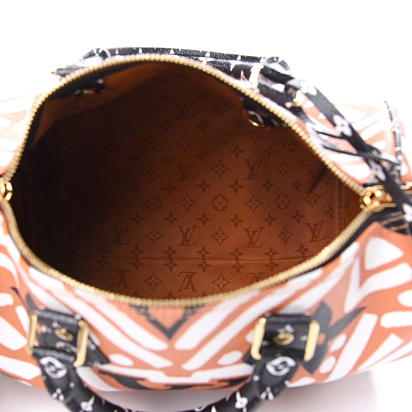 Monogram Giant Crafty Speedy Bandouliere 25 Creme Caramel