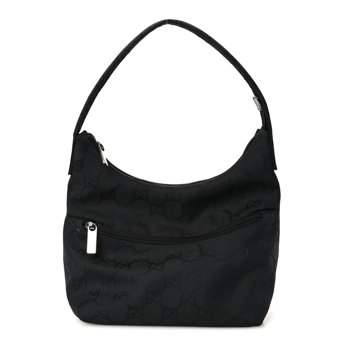 Nylon Hobo Monogram Small  Black