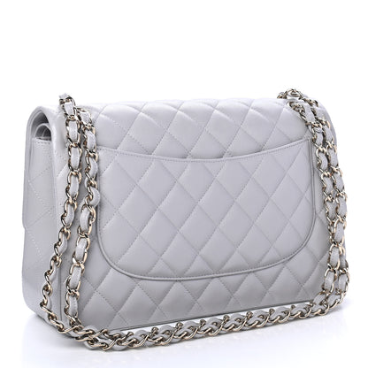 Chanel Caviar Quilted Jumbo Double Flap Grey 2 of 4