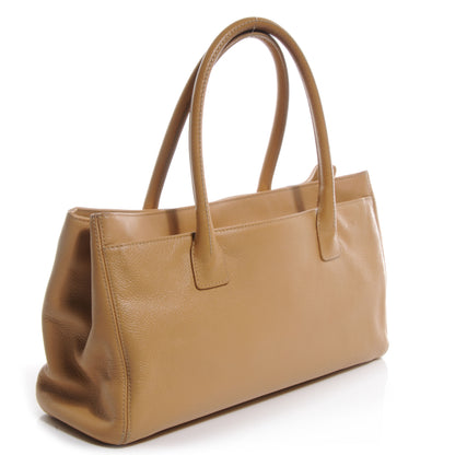 Chanel Caviar Mademoiselle Lock Cerf Shopper Tote Beige 3 of 8