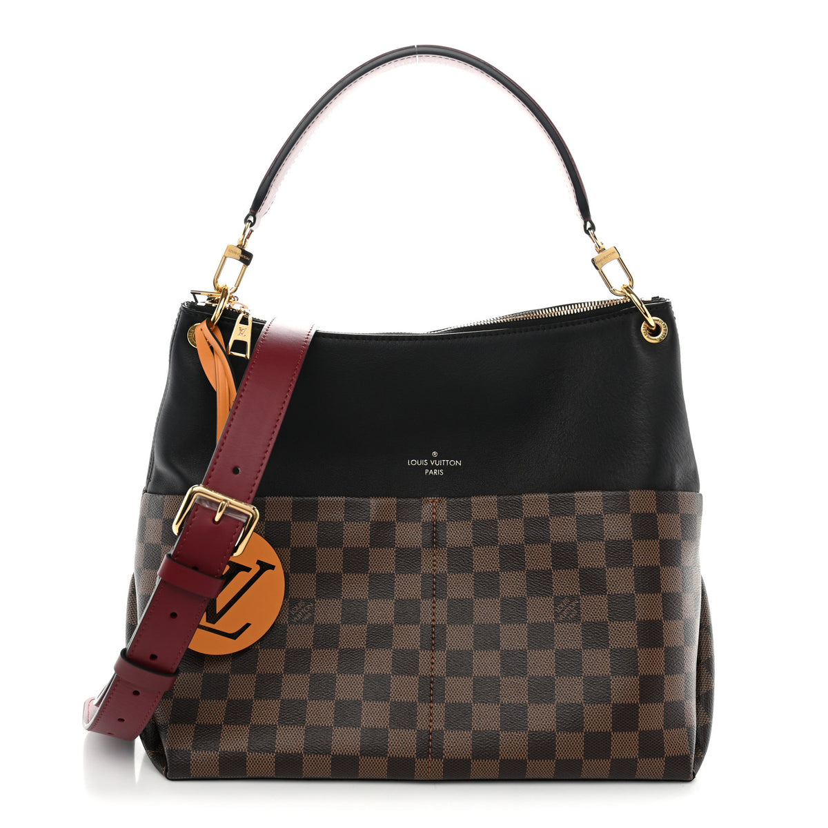 Damier Ebene Calfskin Maida Black