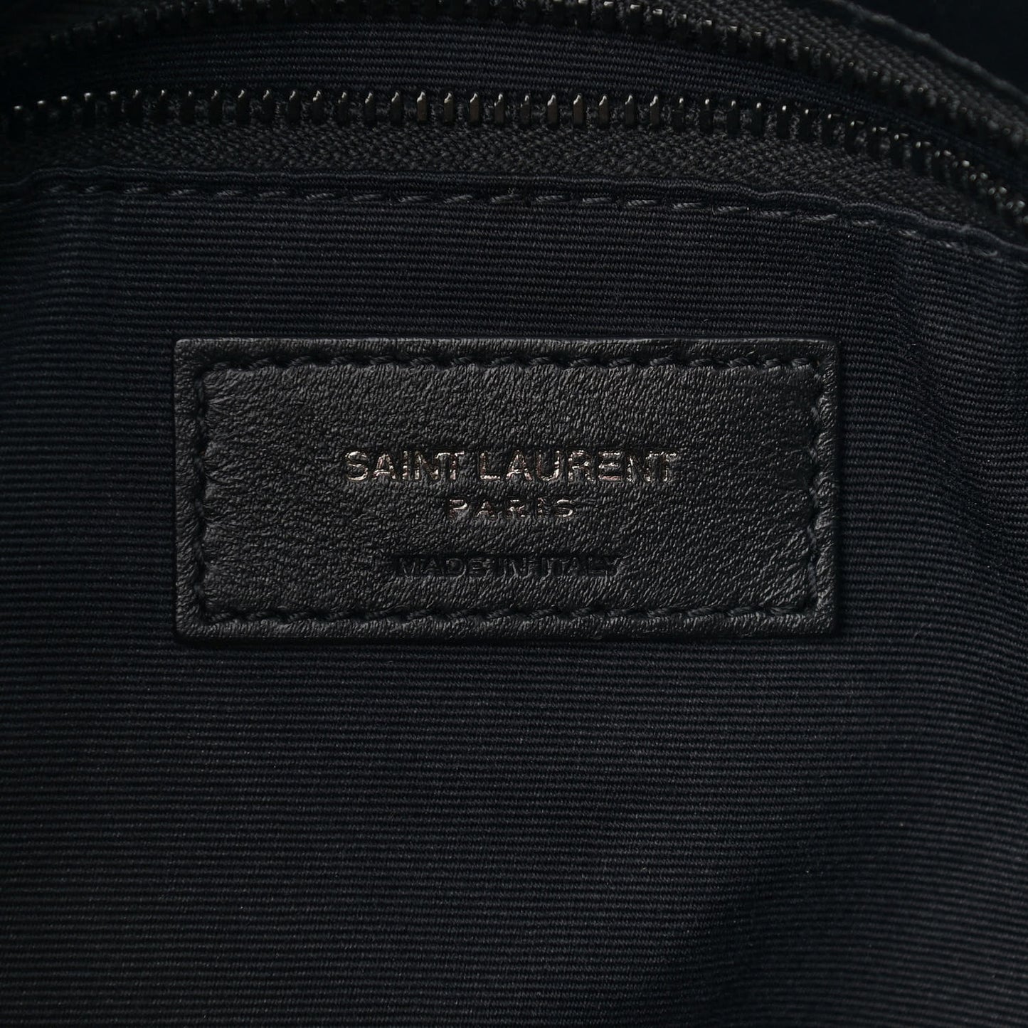 Lambskin Quilted Small Loulou Puffer Monogram Chain Satchel Black