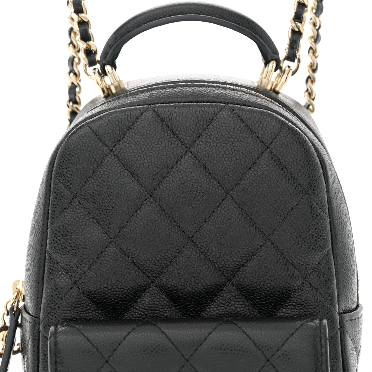 Chanel Caviar Quilted CC Mini Classic Backpack Black 8 of 10