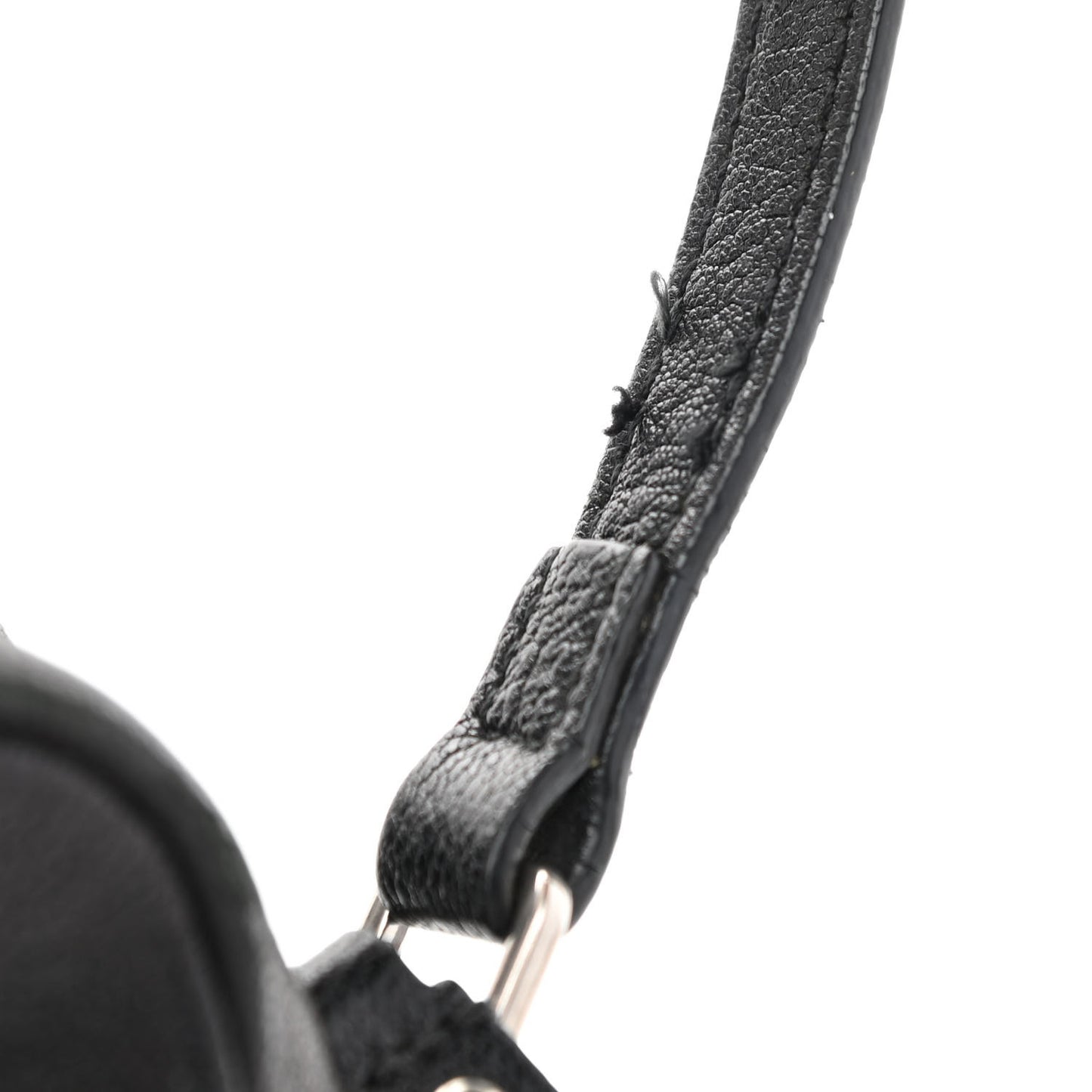 Lambskin Monogram Embossed Small Lou Camera Bag Black