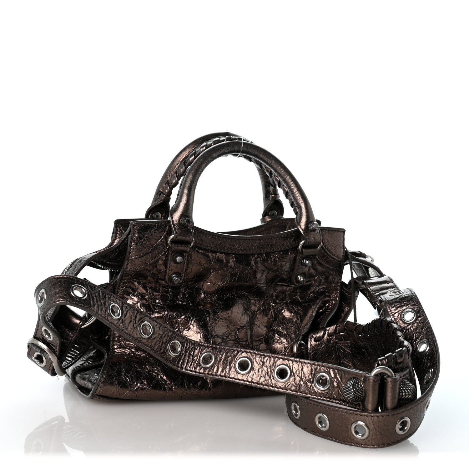 Balenciaga Metallic Agneau Arena Neo Cagole City Dark Bronze 4 of 14