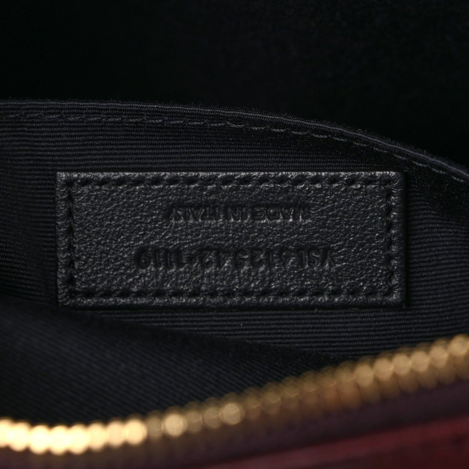Saint Laurent Lambskin Monogram Lou Camera Bag Burgundy 7 of 10