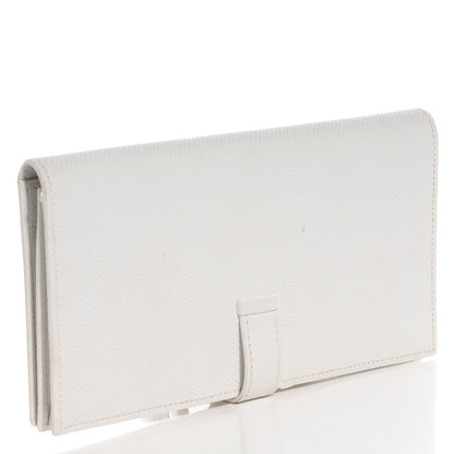 Hermes Epsom Bearn Gusset Wallet White 3 of 9