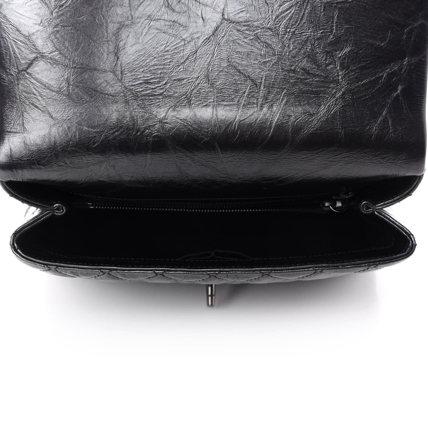 Chanel Aged Calfskin Quilted Small Coco Handle Flap So Black 6 of 11