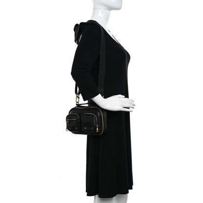 Louis Vuitton Calfskin Monogram Embossed Utility Crossbody Black 2 of 11