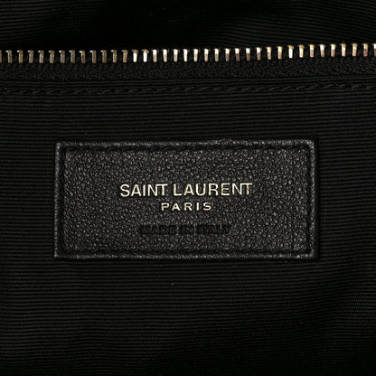 Saint Laurent Lambskin Quilted Maxi Icare Shopping Tote Black 7 of 9