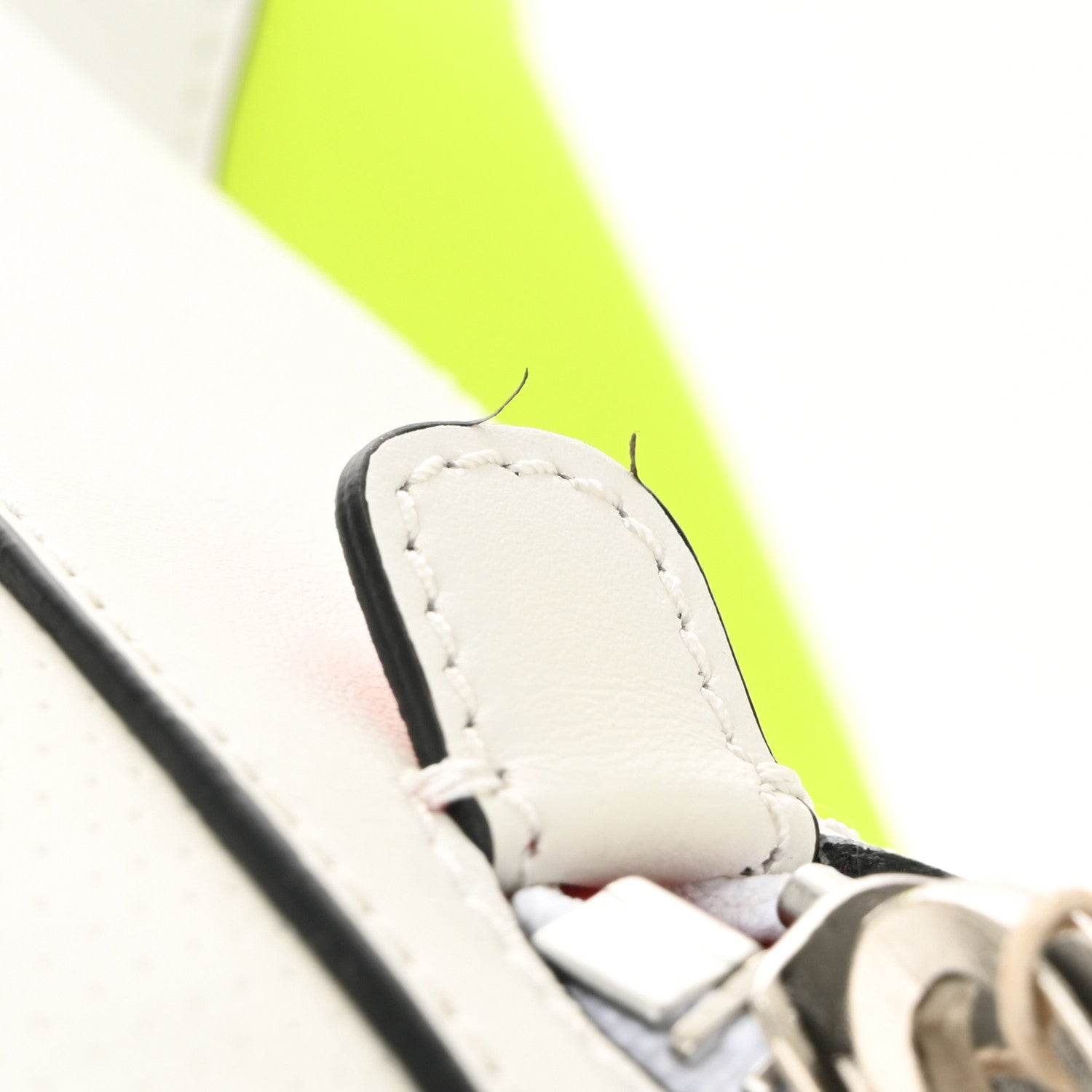Christian Louboutin Calfskin Explorafunk Backpack Bianco Fluo Yellow 10 of 10