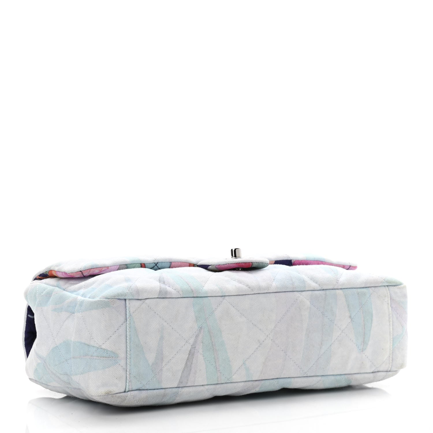 Chanel Canvas Quilted Jungle Jeans Flap White Multicolor 4 of 11