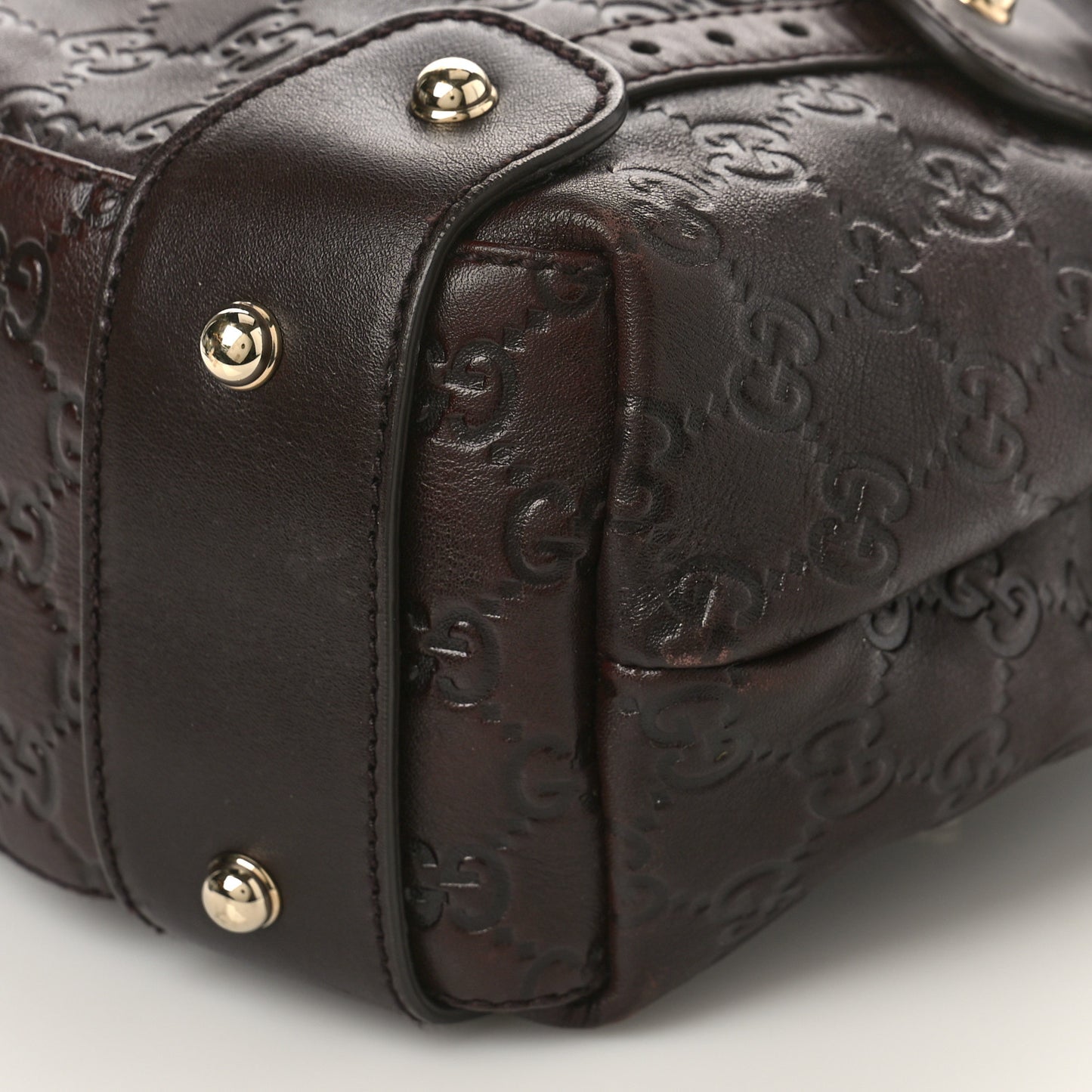 Guccissima Small Pelham Shoulder Bag Chocolate