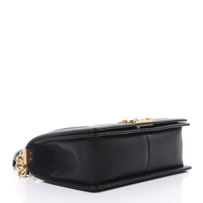 Chanel Caviar Quilted Medium Boy Flap Black 4 of 10