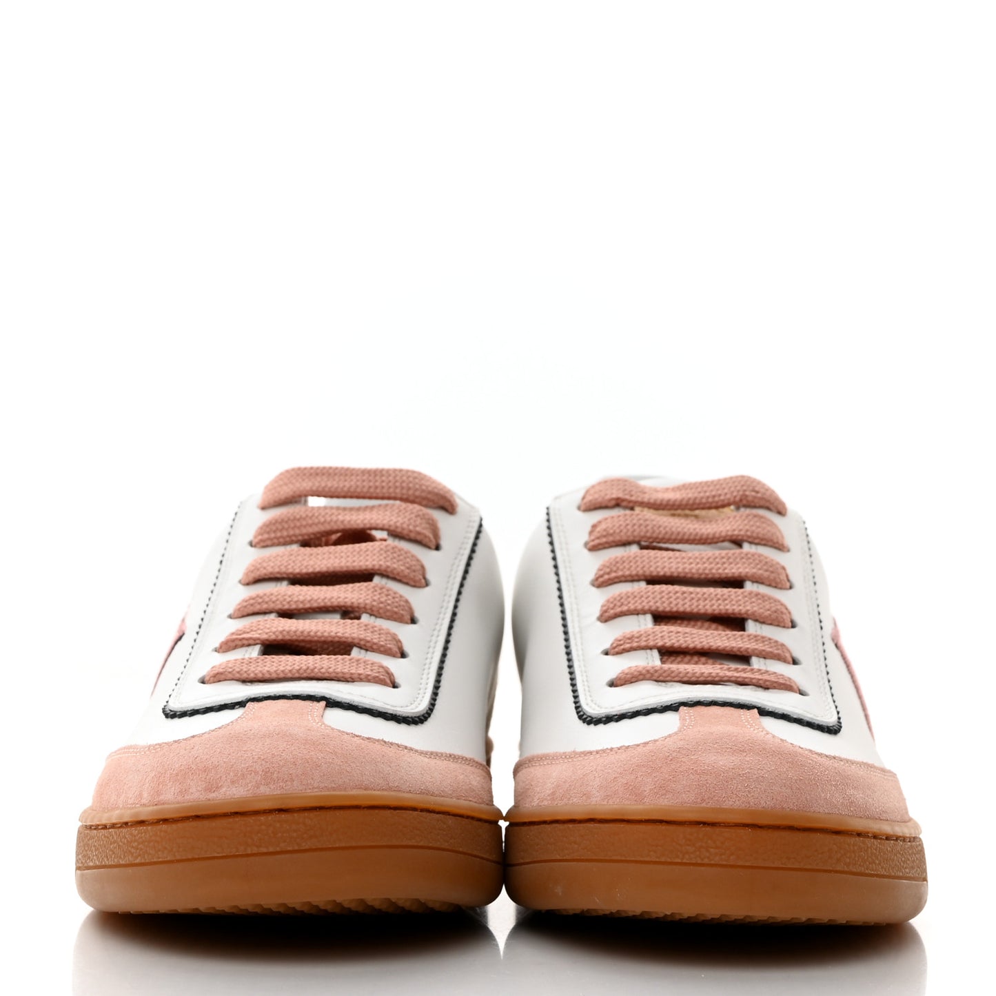 Calfskin Frontrow Sneakers 36 Rose Clair