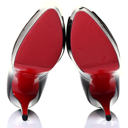 Christian Louboutin Patent Lady Peep 150 Pumps 35.5 Black 5 of 6