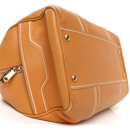 Louis Vuitton Tobago Calfskin Carryall Yellow 9 of 10