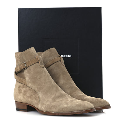Saint Laurent Jodhpur Suede Mens Wyatt 30 Boots 43 New Sigaro 13 of 13