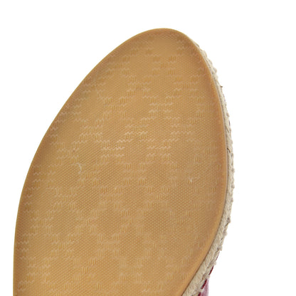 Gucci Calfskin Canvas Espadrilles 37.5 Greggio Petunia 14 of 17