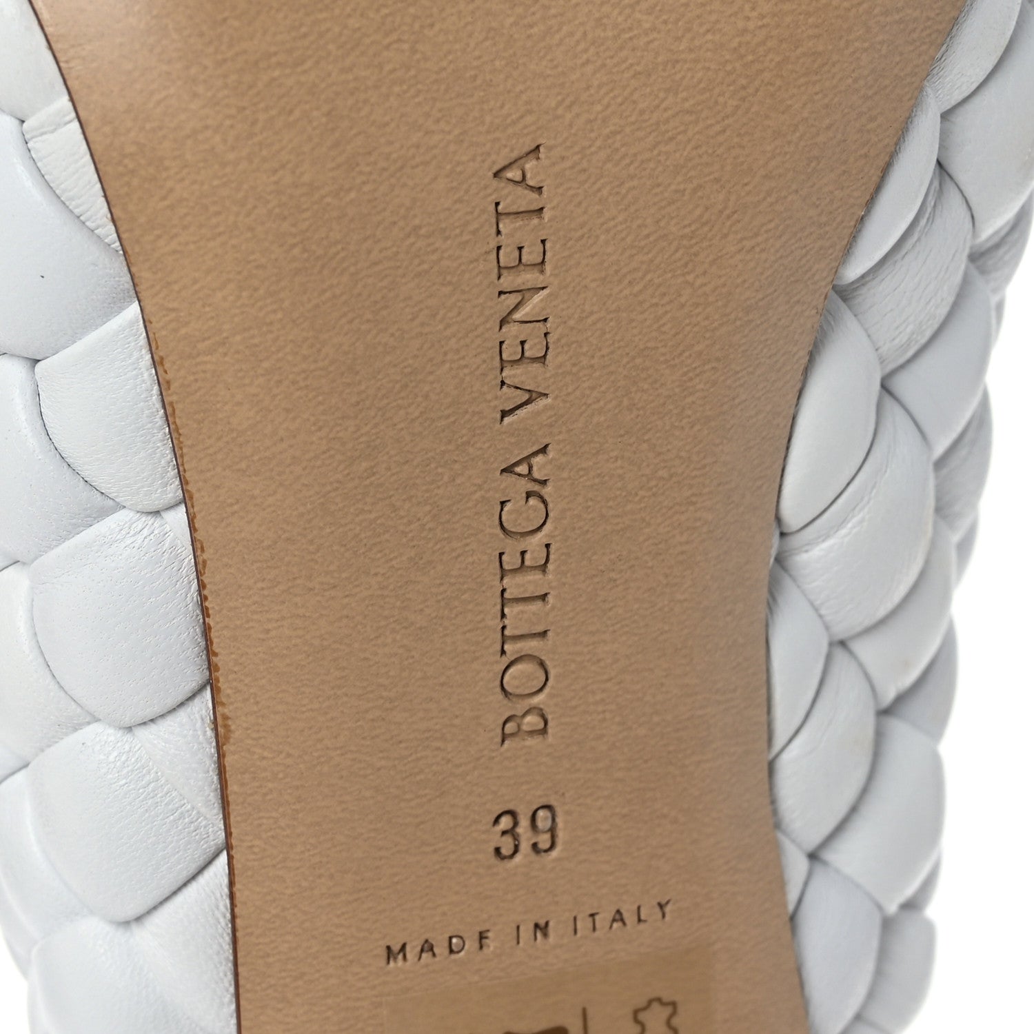 Bottega Veneta Nappa Padded Intreccio The Curve Sandals 39 Optic White 7 of 8