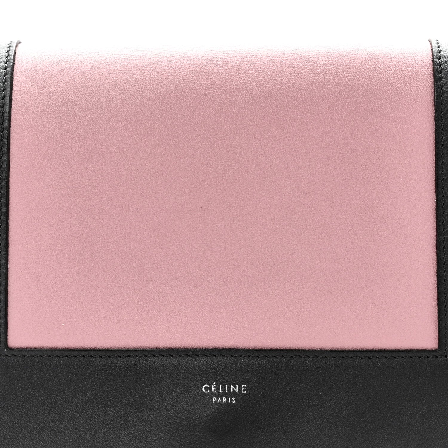 Celine Shiny Smooth Calfskin Medium Frame Shoulder Bag Liquorice Antique Rose 7 of 9